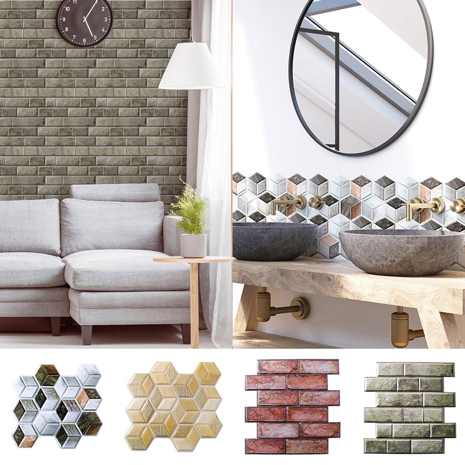 Explosion Modelle 3d Stereo Fliesen Aufkleber Anti-kollision Aufkleber Pvc Zauberstab Aufkleber Wohnkultur Wohnzimmer 3d Anti-kollision Fliesen