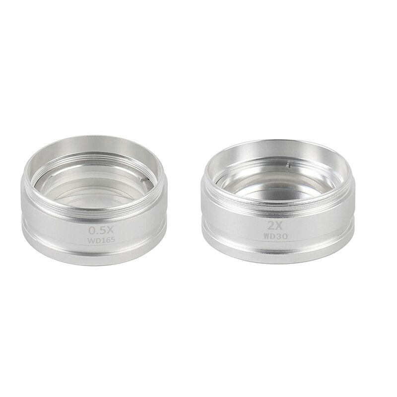 WD165 WD30 0.5X 2X Fernglas Stereo Trinocular Mikroskop Hilfs Ziel Objektiv Barlow Objektiv 1-7/8 '(48mm) Montage Gewinde