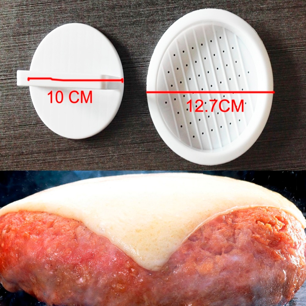 Hamburger Fleisch Presse Werkzeug Partei Macher Fleisch Burger Hersteller Schimmel Lebensmittel-Klasse Kunststoff Hamburger Presse Burger Hersteller