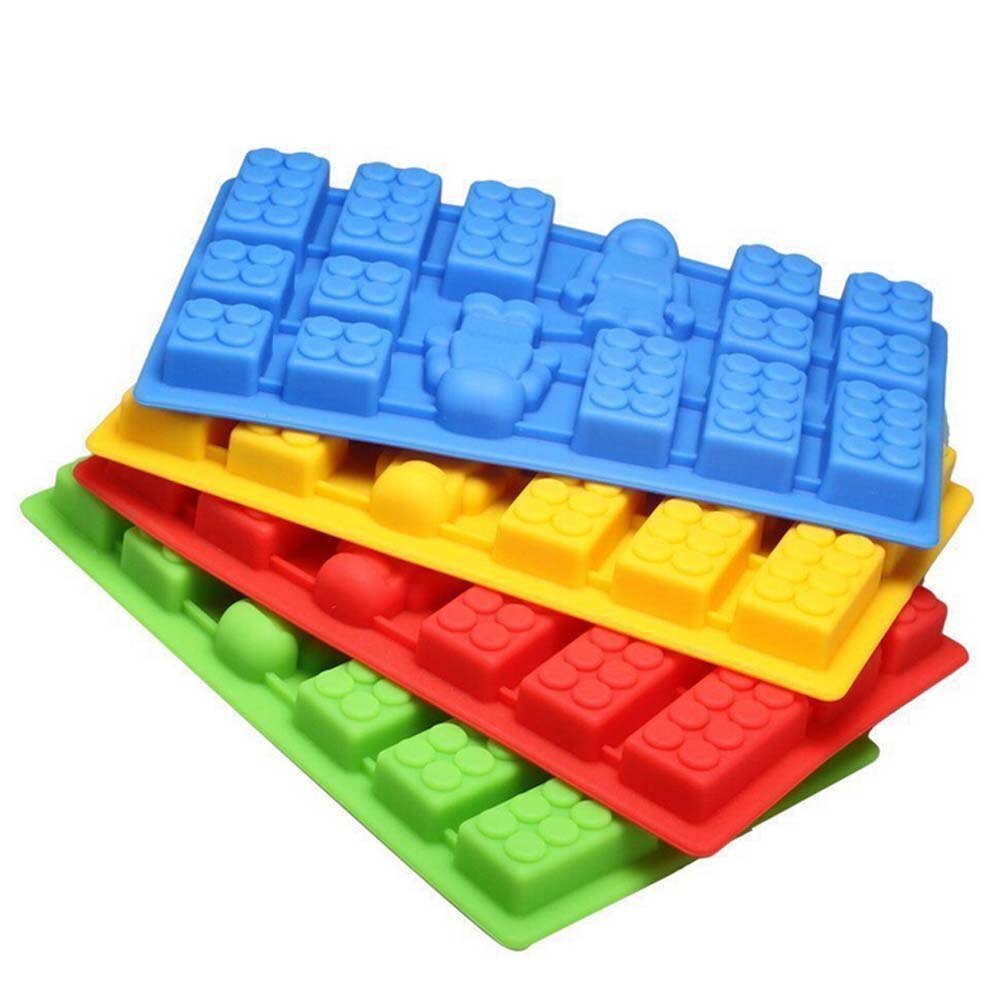 Neue ! 100% Lebensmittel Klasse Ziegel Blöcke Eis Würfel Tabletts Schimmel roboter eisform Eis tablett 19*11,2 CM Farbe Zufällig