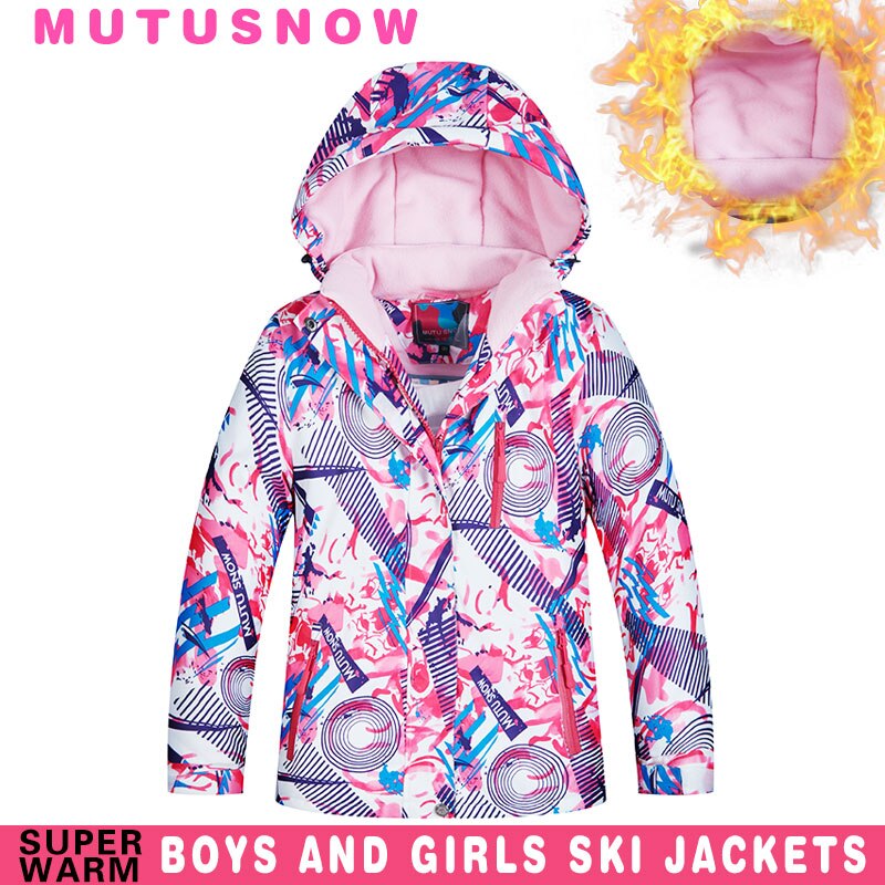 Snowboard Jacke Mädchen Winter Marken Wasserdicht Winddicht Verdicken Super warm-30 Grad Schnee Mantel Ski Jacke freundlicher