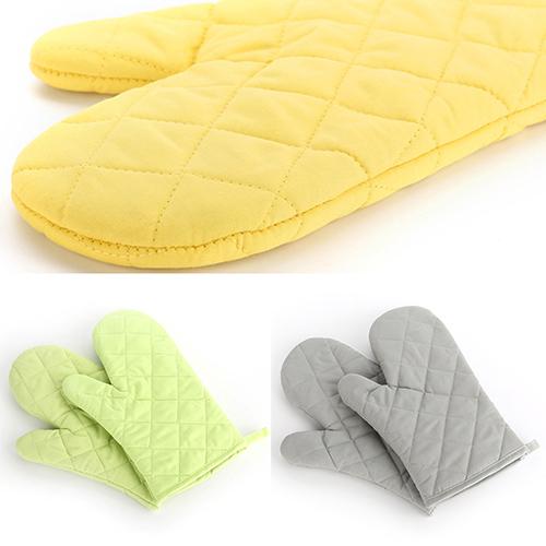 Baumwolle Backofen Fausthandschuh Wärme nachweisen Beständig Schutz Küche Kochen Topf Halfter Handschuh Nicht-Unterhose mikrowelle handschuhe backen BBQ Backofen Handschuhe