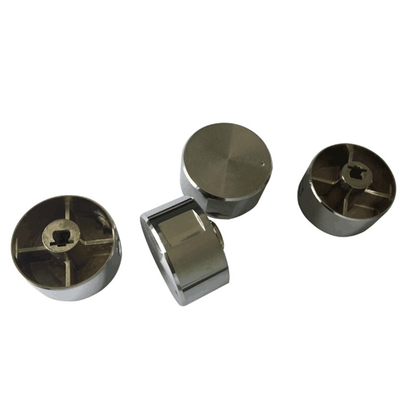 5Stck Drehschalter Gas Herde Teile Gas Herde Knopf Zink-legierung Runden Knopf Mit Chrom Überzug Für Gasherd