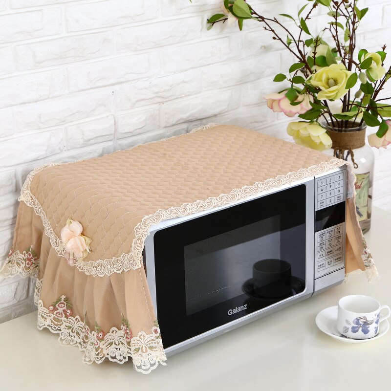SchöNe Mikrowelle Staub Abdeckung Mikrowelle Abdeckung Handtuch Küche Ofen Abdeckung Öl Beweis Tuch Staub Tuch