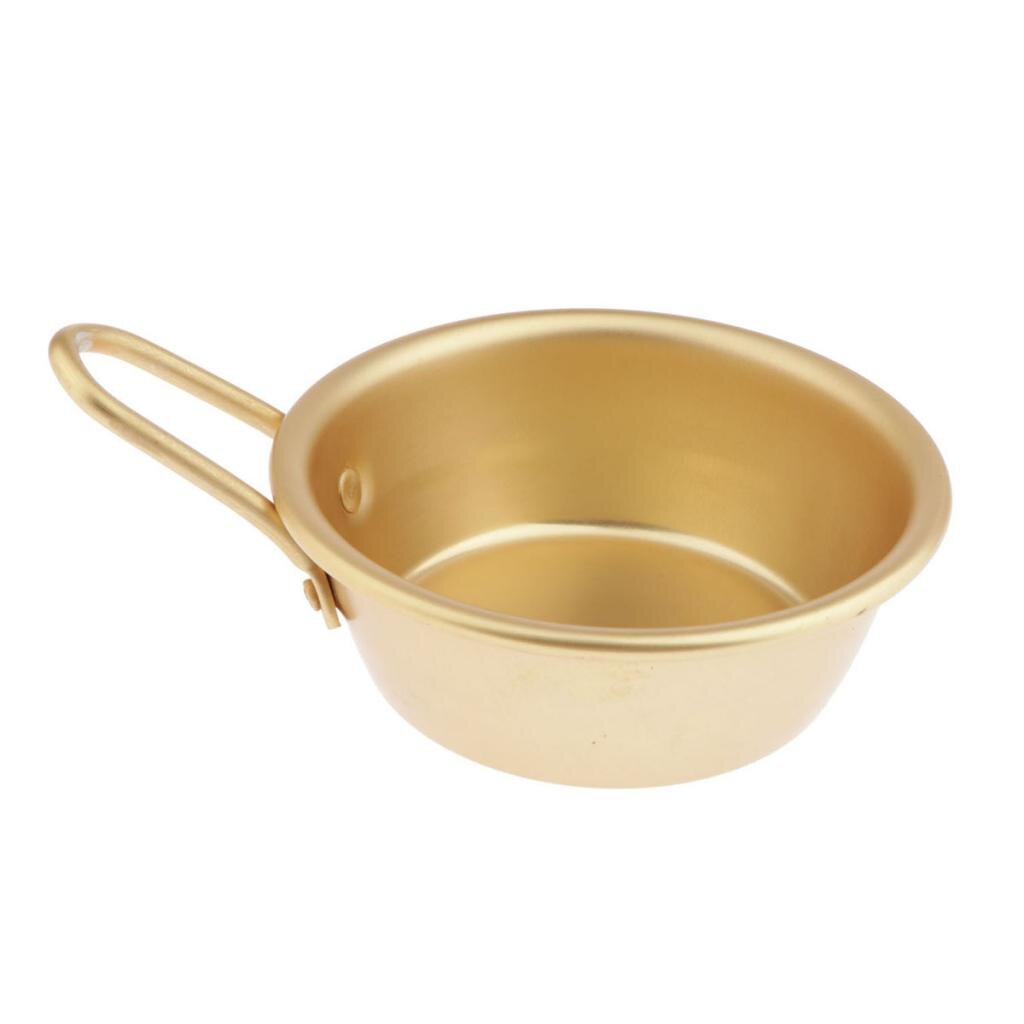 Koreanische Reis Wein Makgeolli Aluminium Schnaps Suppe Schüssel mit Griff