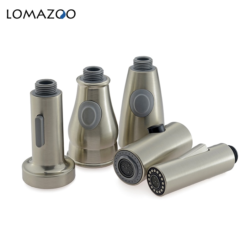 Küche Tippen ziehen aus Teil Küche Wasserhahn Wasserhahn Tüllen Küche Wasserhahn Düse Dusche Kopf Befestigung Auf Höhle Wasserhahn Nickel Gebürstet