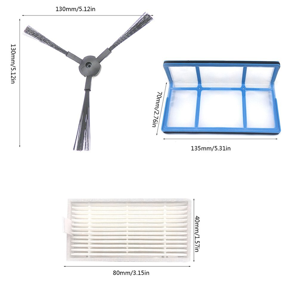 Seite Pinsel + Filter + Filter Ader einstellen Für ILIFE V5SPRO V50 V5S Staubsauger Teil Staubsauger Ersatz