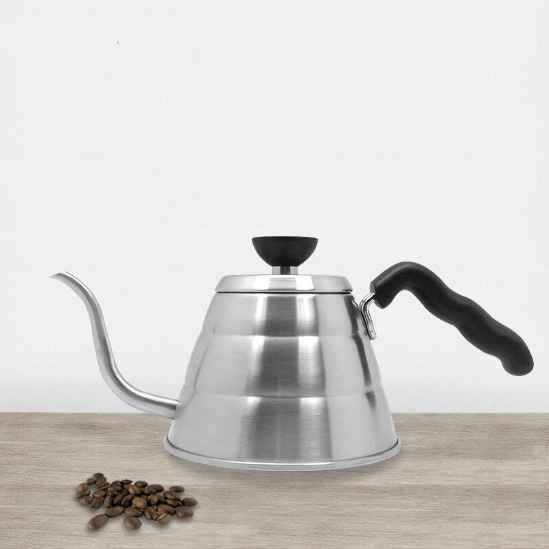 Edelstahl Kaffee Topf 900ml Lebensmittel Klasse 304 Haushalt Verdickt Hand Hängen Ohr Kaffee Tropft Schwanenhals Topf Teekanne Wasserkocher