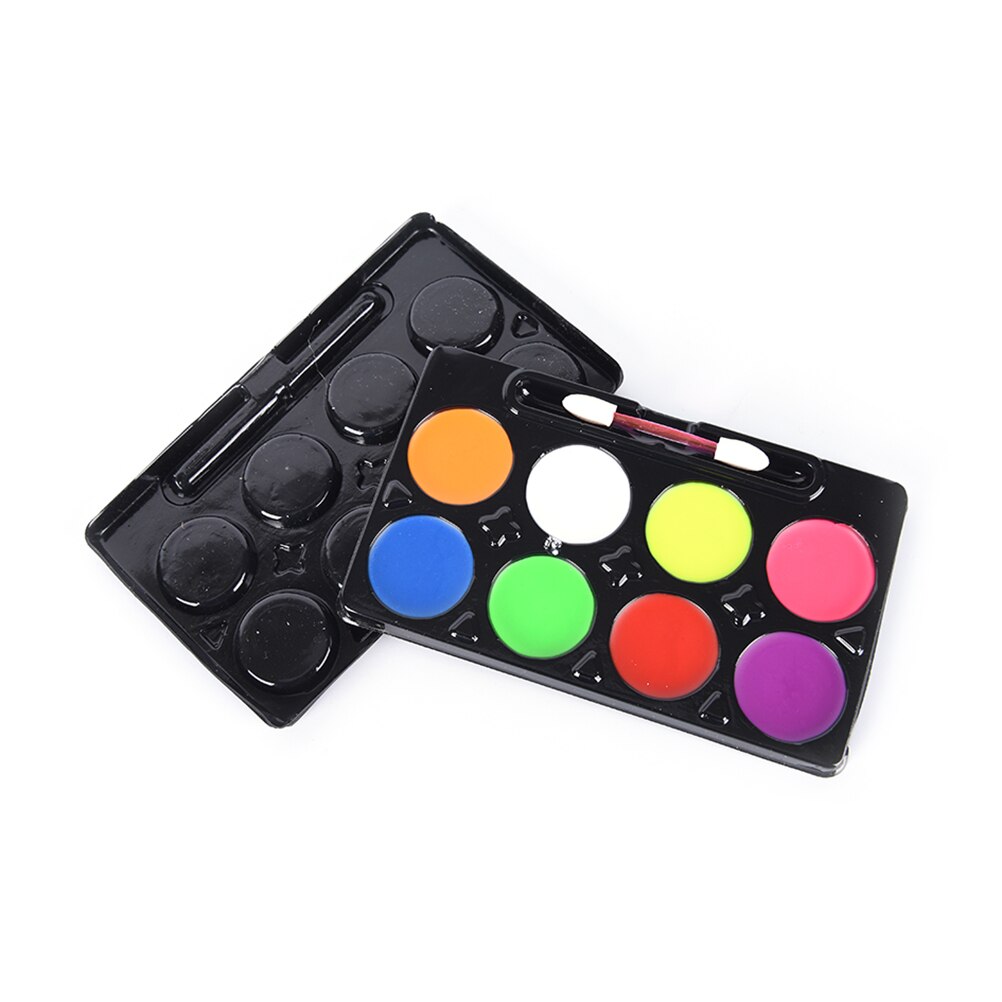 5/6/8 farben Weihnachten schick Karneval Lebendige Party Körper machen-hoch Ungiftig Wasser Farbe Öl Körper Gesicht malerei Bausatz Mit Pinsel