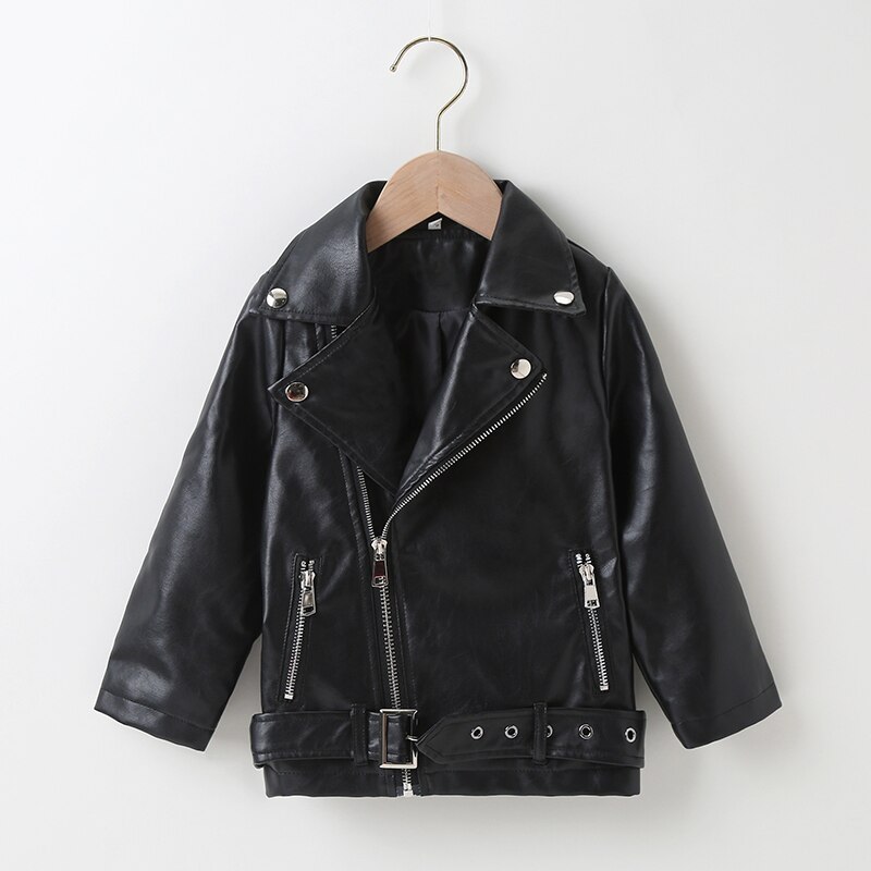 Jungen Leder Jacke freundlicher Herbst Kleidung freundlicher Kleidung der Junge Motorrad Kleidung Punk retro Leder Jacke oben