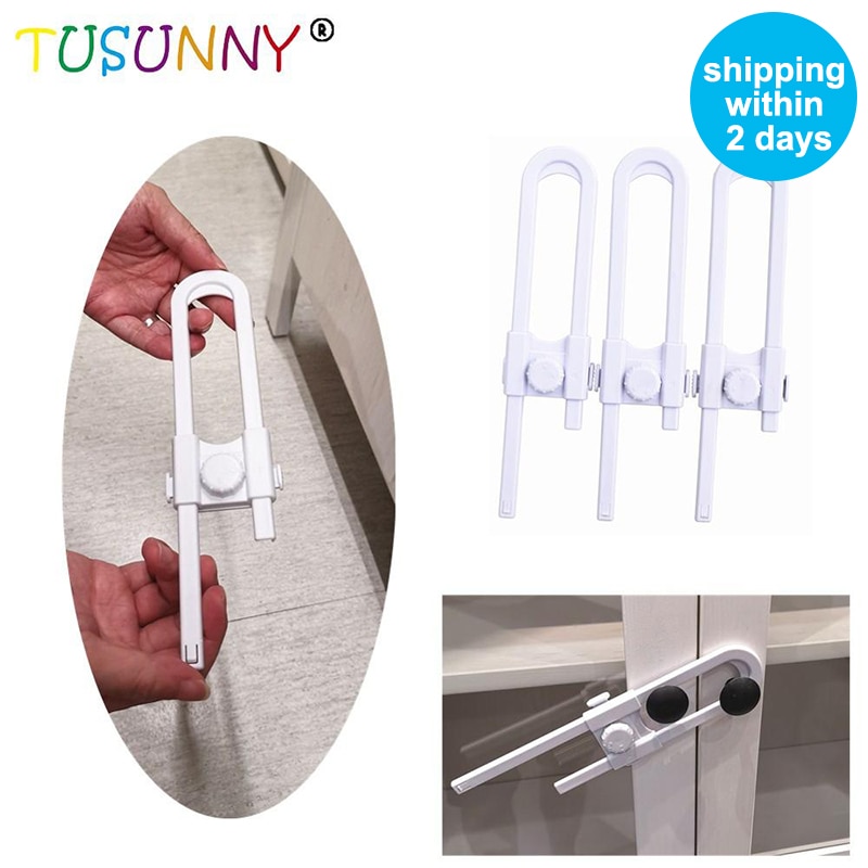 TUSUNNY 3Stck freundlicher Schutz sperren U bilden Baby Sicherheit Sperren Verhindern Art Von der Öffnung Schublade Schrank Schrank Tür