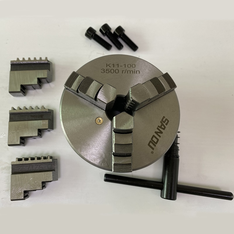 4 ''drehmaschine Futter 100mm SANOU K11-100 Drei Kiefer Selbst-Zentrierung Futter scrollen Spannfutter Mini torno FREIES von Russland