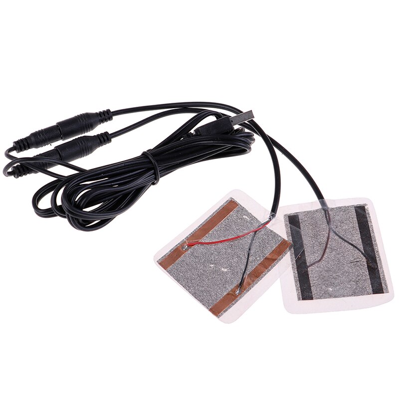2 Teile/los Heizung Pads Mit Kabel 5W USB Heizung Handschuhe Biegsamen Heizung Film DIY Warme Hand für Handschuh Pad füße