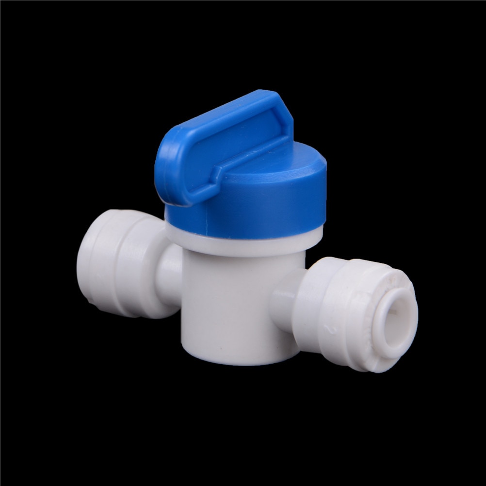 1/4 '-1/4' Kugelhahn Wasser Reveser Osmose Aquarium System PE Rohrverbindungsstücke Schlauch Schnelle Verbindung