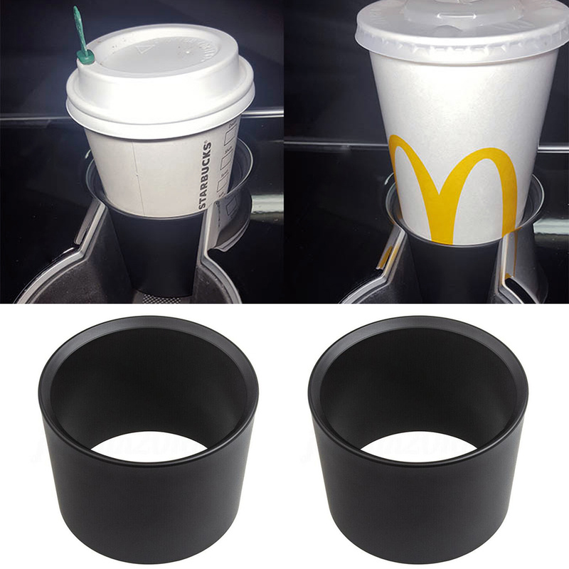 Auto Tasse Halfter Trinken Halfter Wasser Tasse Fixer ABS Wasser Tasse Halfter Abdeckung Einsatz Expender Adapter für Tesla modell 3