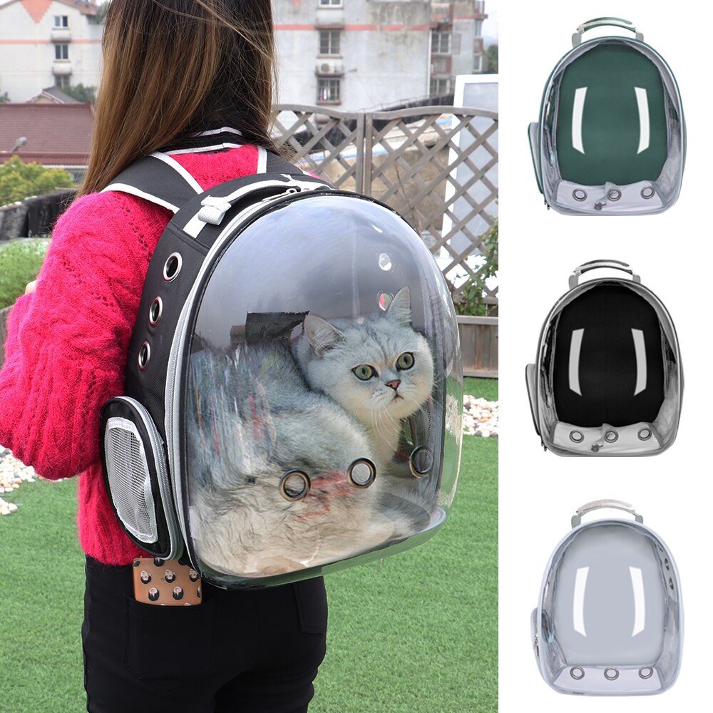 transparent Katze Tasche Atmungsaktiv Welpe Katze Rucksack Träger Katzen Kasten KäFeige Kleine Hund Haustier Reise Kasten Handtasche Raum Kapsel