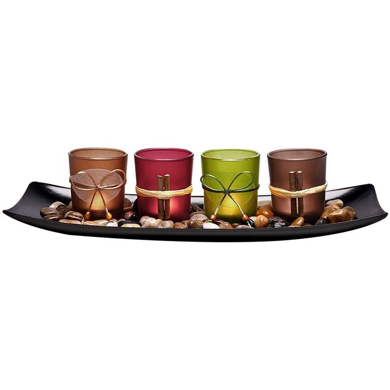 1 einstellen LED Kerze Lichter Kerze Lampen Praktische Elektrische Glas einstellen Kerzenhalter Blatt Tasse Hochzeit Dekoration Ornamente Handwerk