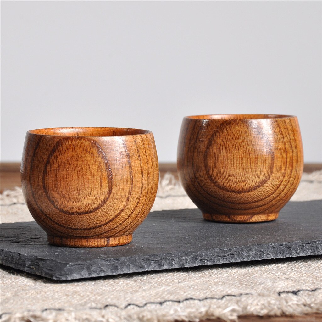 Holz Tasse Holz Kaffee Tee Bahre Saft Milch Wasser Becher Primitive Handgemachte Holz Bahre Natürliche Tasse