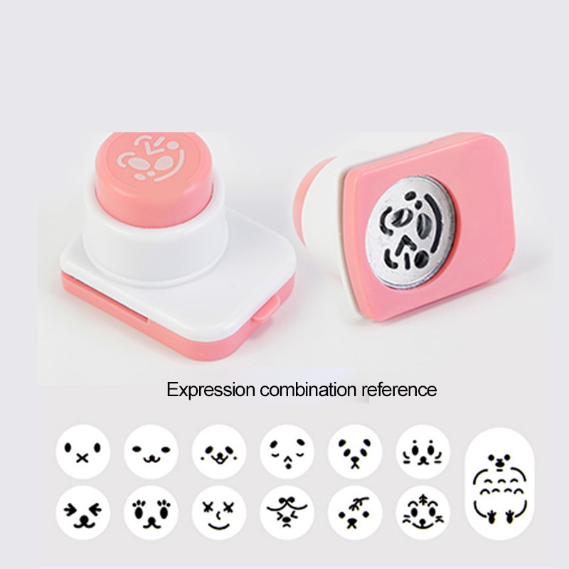 Karikatur Reis Ball Formen DIY Lächelndes Gesicht bilden Sushi Hersteller Schimmel Algen Cutter Reis Ball Küche Bento Dekoration