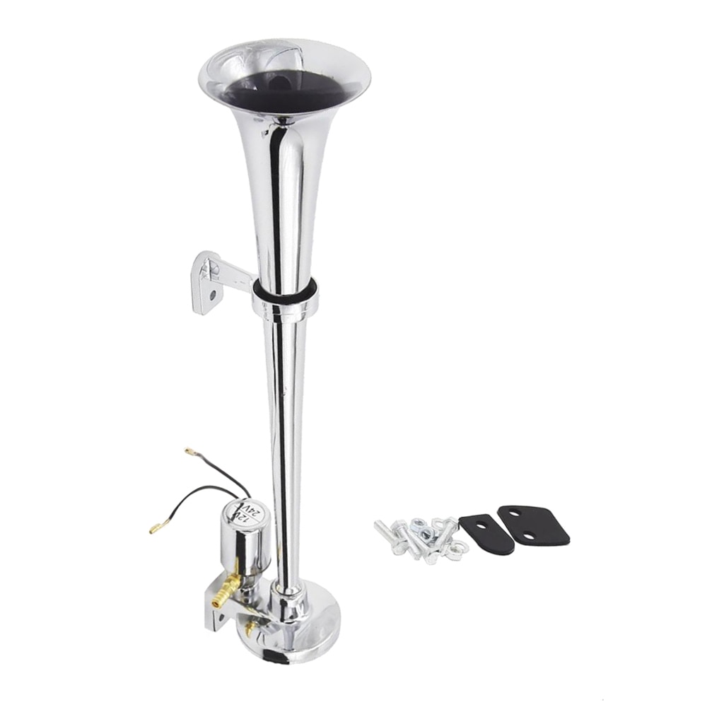 Universal- 18 zoll Einzigen Trompete Auto Luft Horn 150db 12/24V Super Laut Luft Schlauch Auto Horn Lautsprecher einstellen Auto Lkw Zug