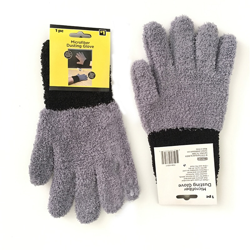 Korallen Samt Gestrickte Handschuhe Super Weiche Mikrofaser Bequem Auto Detaillierung Staub Entfernung Handschuhe Auto Waschen Reinigung Handschuhe