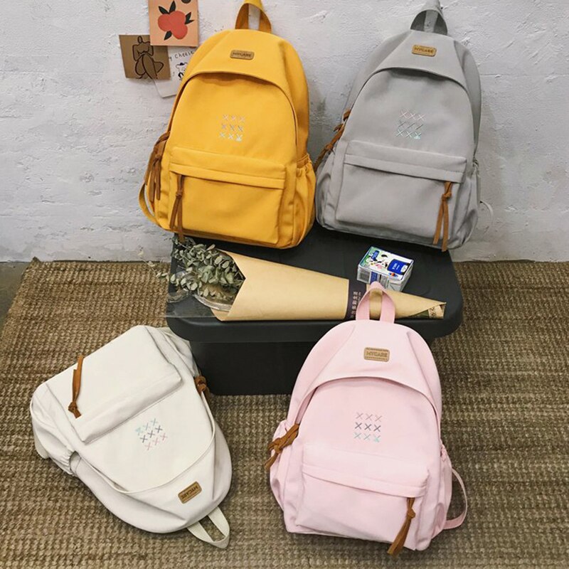 lässig Rucksack Nylon Frauen Rucksack Neue Schule Tasche Für Teenager Mädchen Wasserdichte Schulter Tasche Mochilas Weibliche Rucksack Bagpack