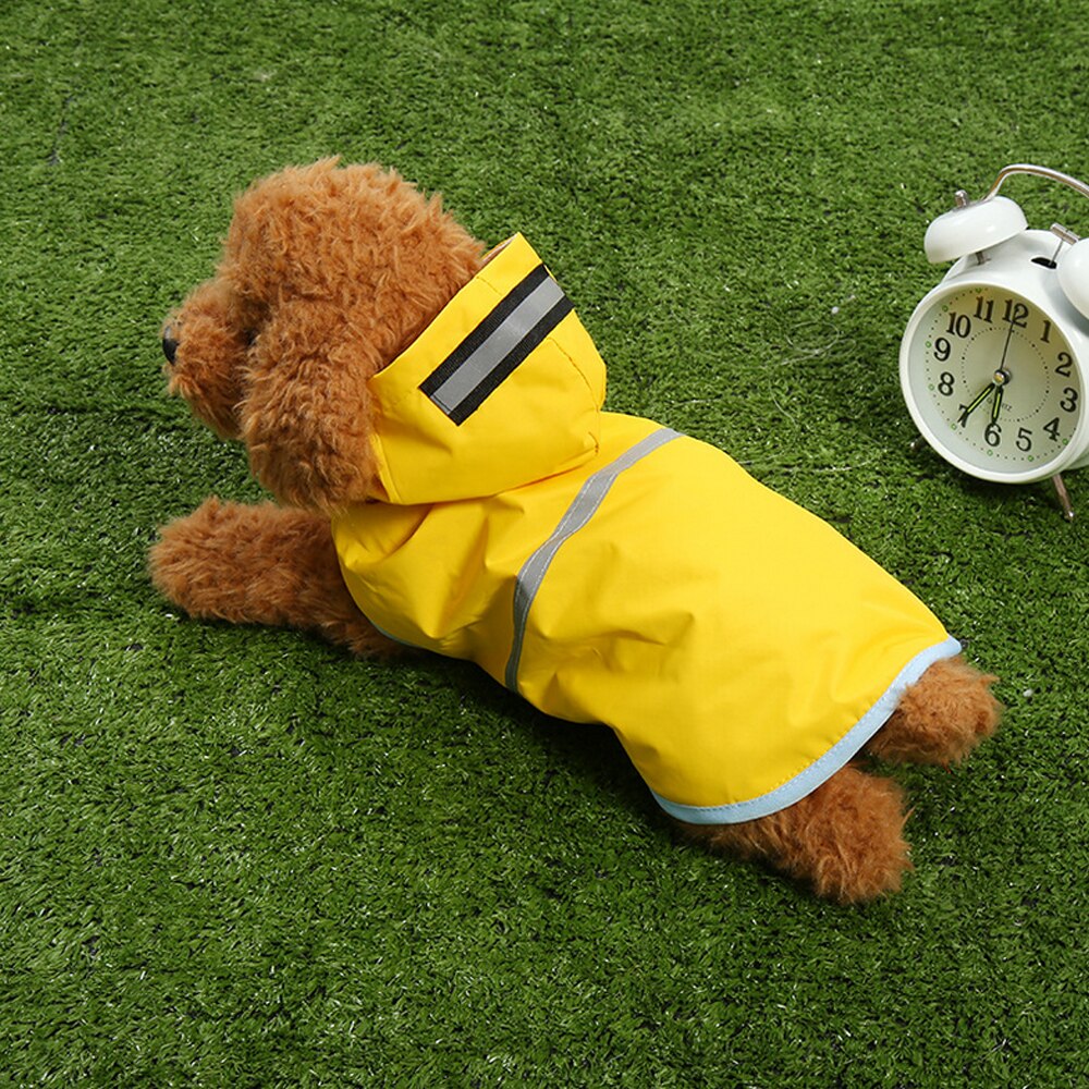3 farbe Haustier Hund Regenmantel Hund Regen Mantel für Hunde Jacke Mit Kapuze Hund Regen Poncho 100% Wasserdichte Regenmantel Reflektierende streifen