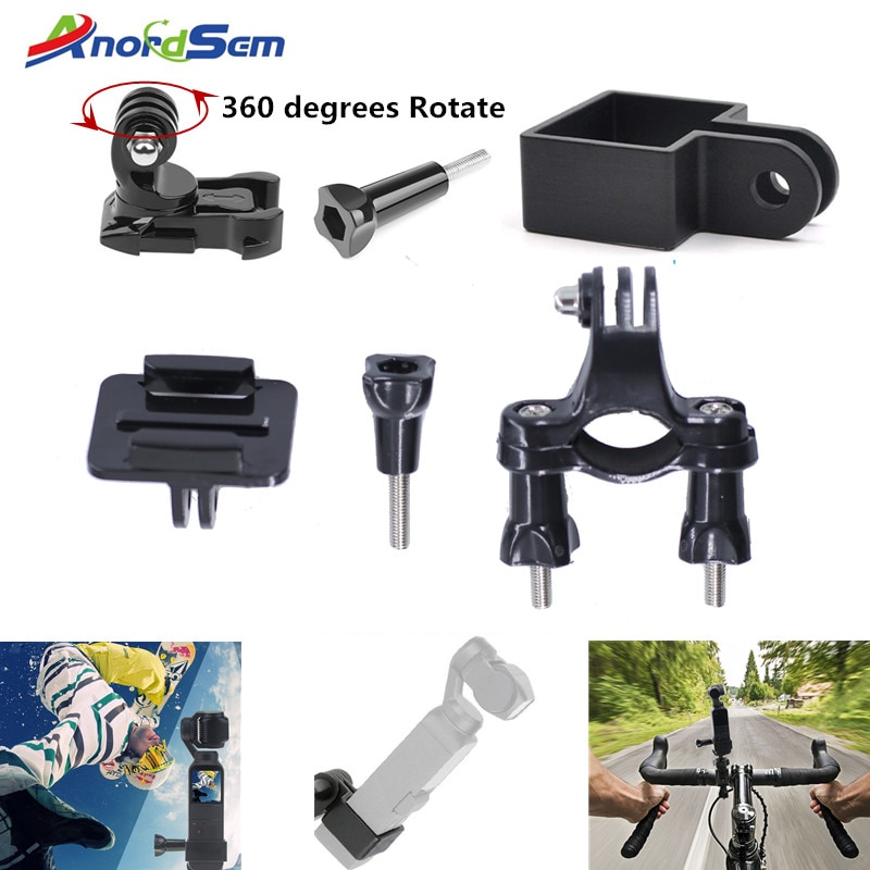 Anordsem Fahrrad Halterung Fahrrad Lenker Mit Rahmen Montieren 360 grad Drehen Basis für DJI Osmo Tasche Kardanisch Befestigt Adapter Halterung