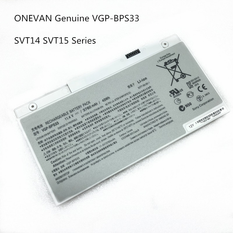 NEUE batterie SONY Für VGP-BPS33 BPS33 SVT-14 SVT-15 T14 T15 SVT1511M1E SVT14126CXS BPS 3311,4 v 3760mah 43wh Laptop batterie