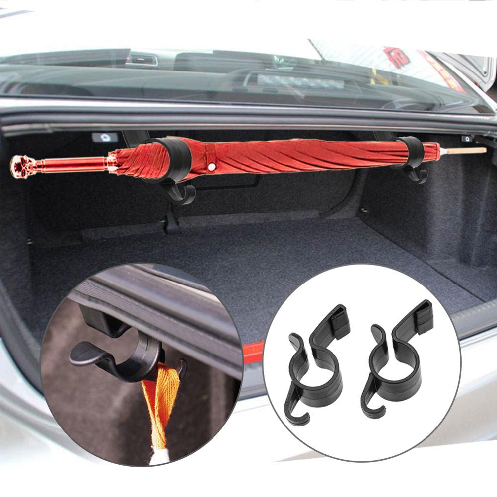 2 Teile/satz Auto Hinten Stamm Halterung Regenschirm Halfter Kofferraum Organizer Auto Hinten Montage Halterung Handtuch Haken Auto Innen Zubehör