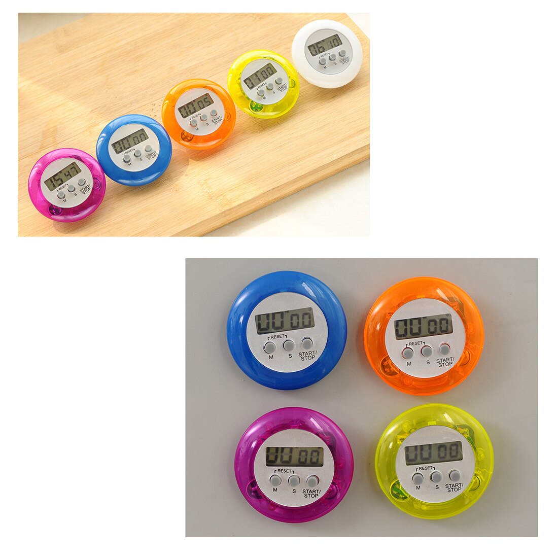 Runde Elektronische Timer Küche Timer Digital Mini LCD Stoppuhr Timer Küche Stoppuhr Timer Küche Werkzeuge Kochen Werkzeuge