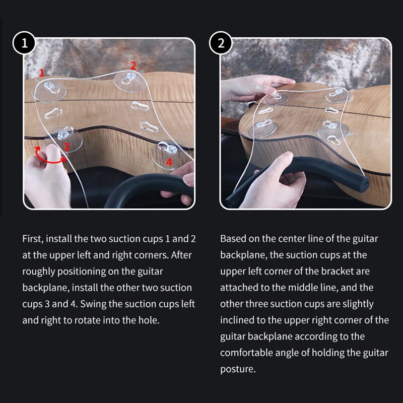 Klassische Gitarre Unterstützung Saug Steamline Gitarre Unterstützung Rahmen Gitarre Unterstützung