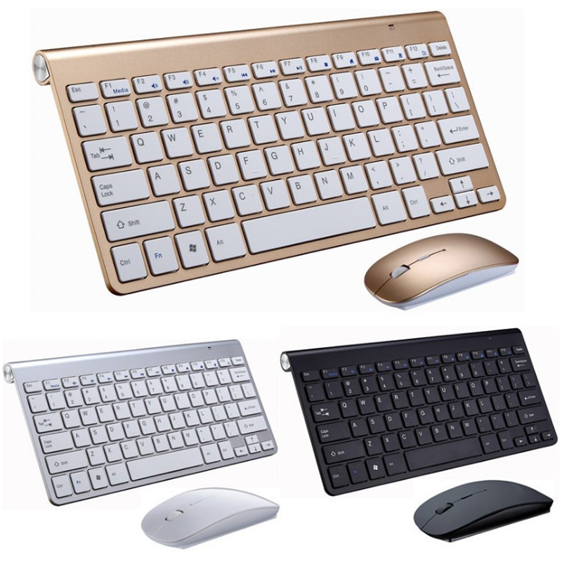 2,4G kabellos Tastatur und Maus Protable Mini Tastatur Maus Combo einstellen Für Notizbuch Laptop Mac Schreibtisch PC Computer Clever TV PS4
