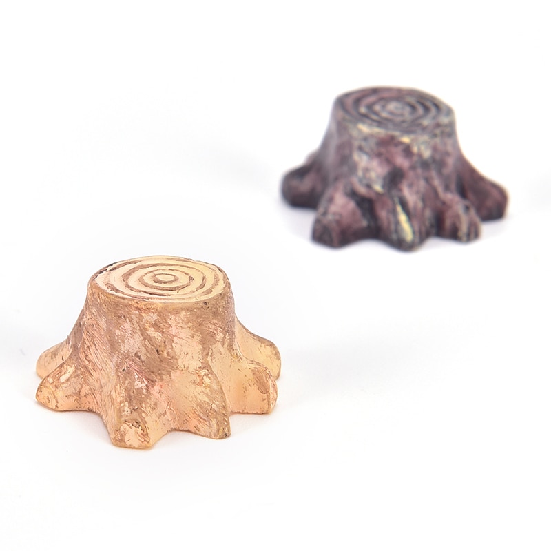 Gelegentliche Farbe Handwerk Dekorationen Miniatur Mehrfarben Baumstumpf Gebühr Terrarium Weihnachten Weihnachten Party Garten