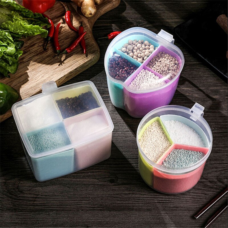 würzen Töpfe Container Trennbar Gewürz Kasten Heimat Küche Salz Zucker Spender Können Container Würze Krug Lagerung fallen