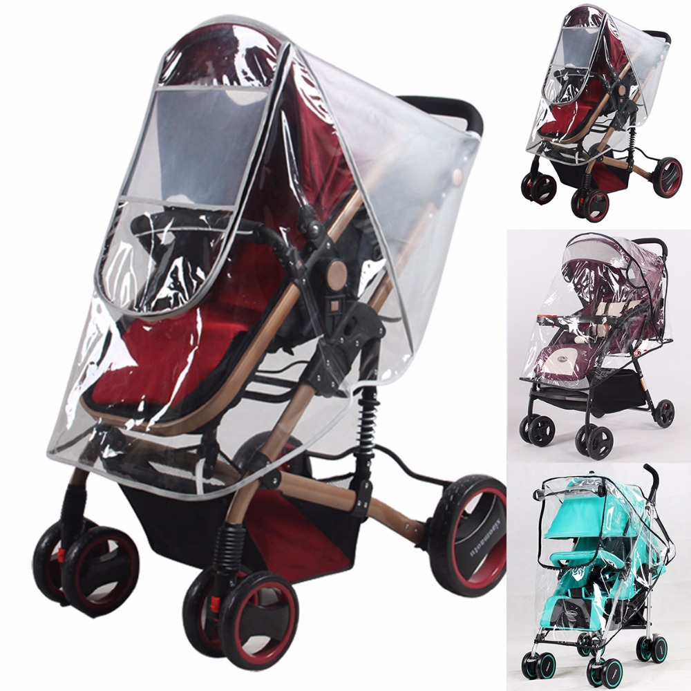Baby Kinderwagen Zubehör Regen Abdeckung PVC Universal- Wind Staub Schild Baby Wagen Kinderwagen Universal- Wasserdichte Schützen Abdeckung