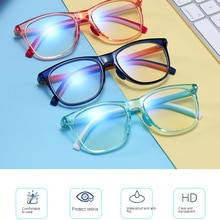 Brillen für freundlicher Anti Strahlung gebrandmarkt Gläser Anti Blau Licht Runde Quadratische bilden flexibel Gehärtetem Brillen TR90 Rahmen Glas