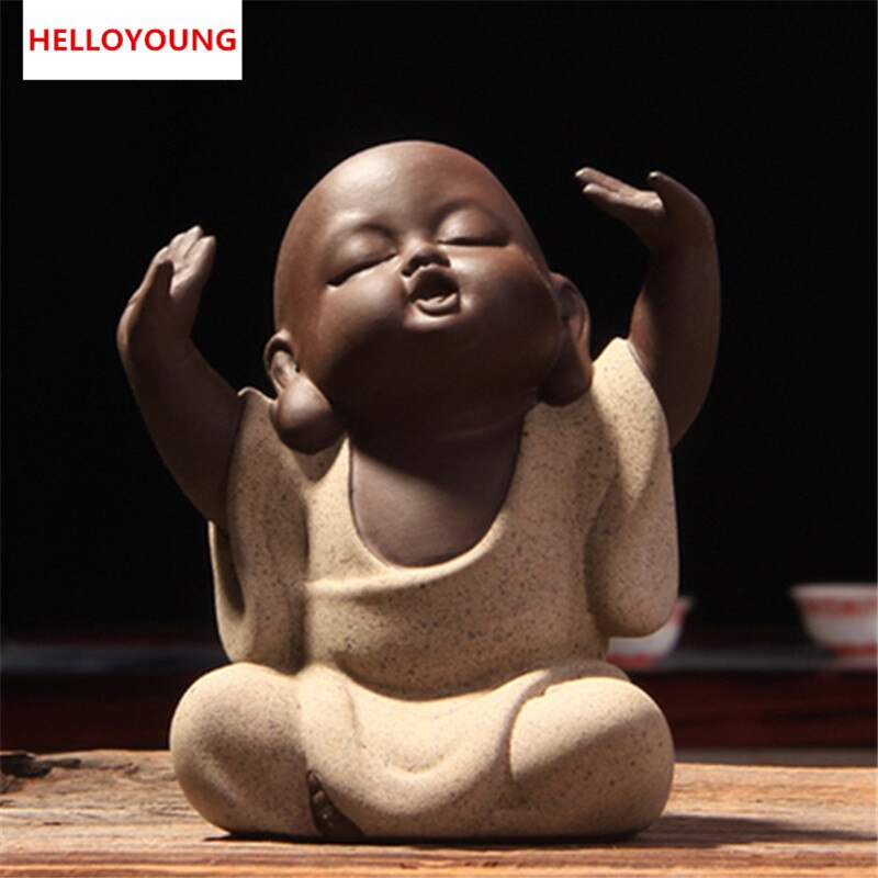 CJ278 Fabrik Verkaufsstellen SchöNe Buddha Tee Haustier Mönch Sand Tee Haustier Hohe Qulity Lila Tee Haustier Tee-einstellen passend zu Hand dekoration