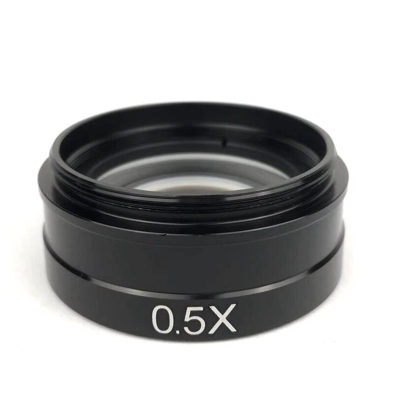 0,5 x Barlow Hilfs Ziel Glas Objektiv Für 10A 180X 300X C-montieren Objektiv Industrie Video Mikroskop Kamera