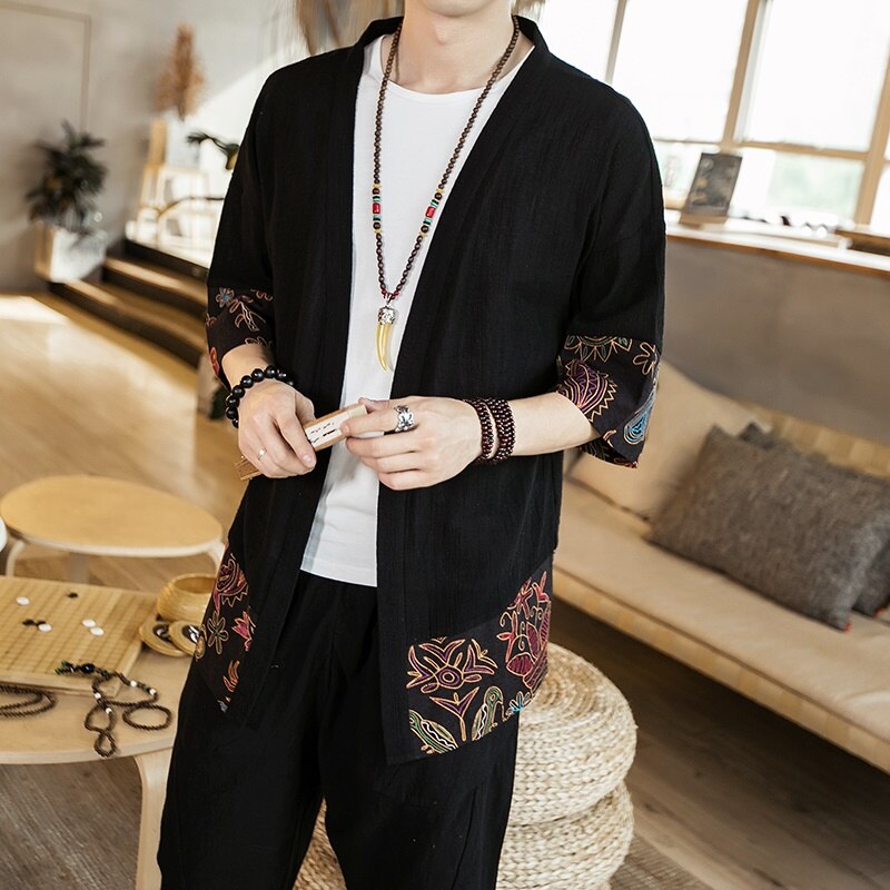 Traditionelle chinesische kleidung für männer kung fu Meditation Chinesische Shirt jacke Chinesische kleidung Einkaufen China kleidung oben FF2809