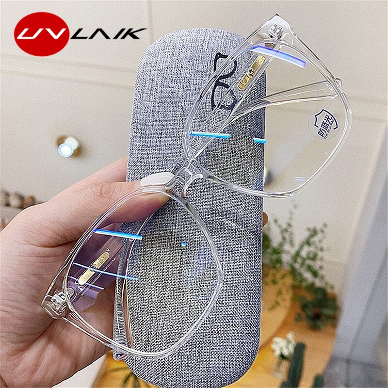 UVLAIK transparent Optische Gläser Rahmen Blau Licht Blockieren Gläser flexibel Vision Pflege Computer Brillen Rahmen