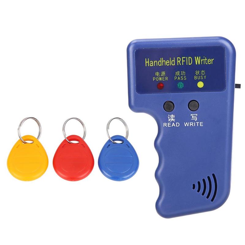 Duplizierer Schlüssel Handheld 125KHz RFID Ich würde Karte Kopierer Schriftsteller Leser Beschreibbar em4305 Ich würde Karte AWID Karte Können Kopiert werden karte Duplizierer