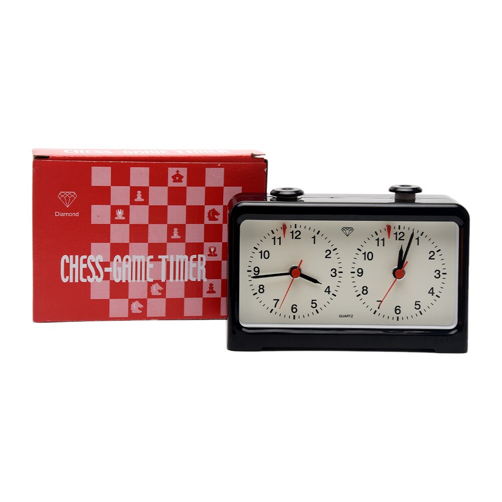 Geschmack Professionelle Analog Schach Uhr Genau Wettbewerb Kunststoff Countdown Quarz Bewegung Spiel Timer Kompakte