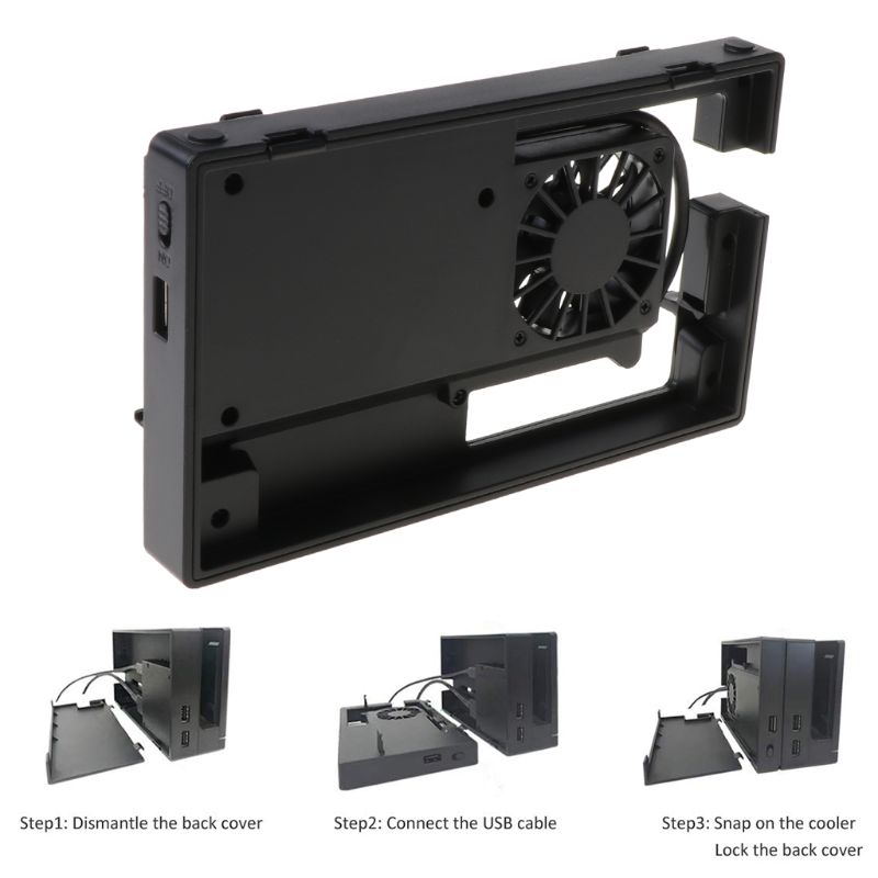 Externe Lüfter Turbo Kühler für NS Schalter Docking Bahnhof Spielkonsole Bausatz корпус для компьютора