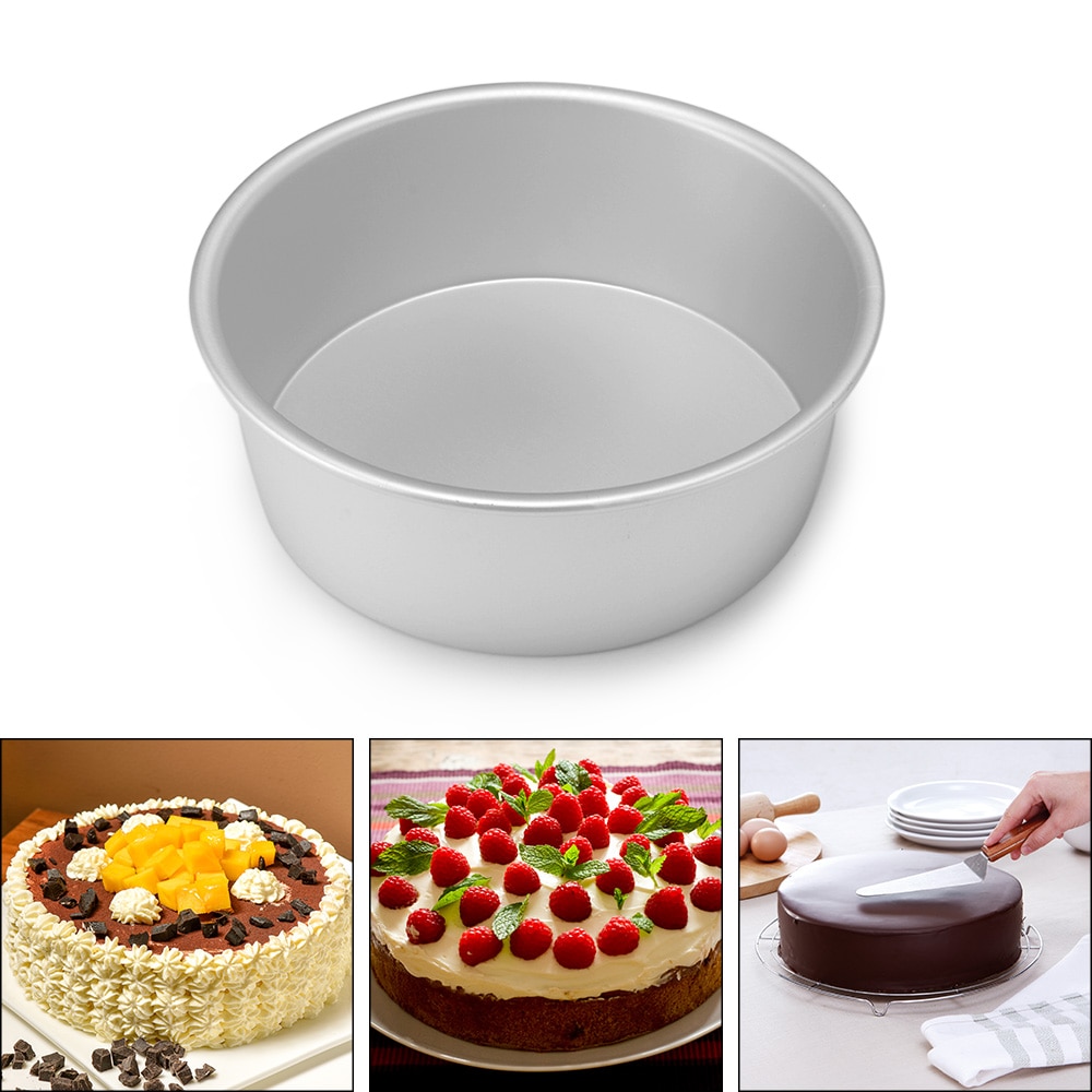 4 '/6'/8 'kuchen bilden Aluminium Legierung runde kuchen Pfanne backform zinn Tablett runde backen kuchen Pfanne backen Tabletts für Küche kuchen werkzeug