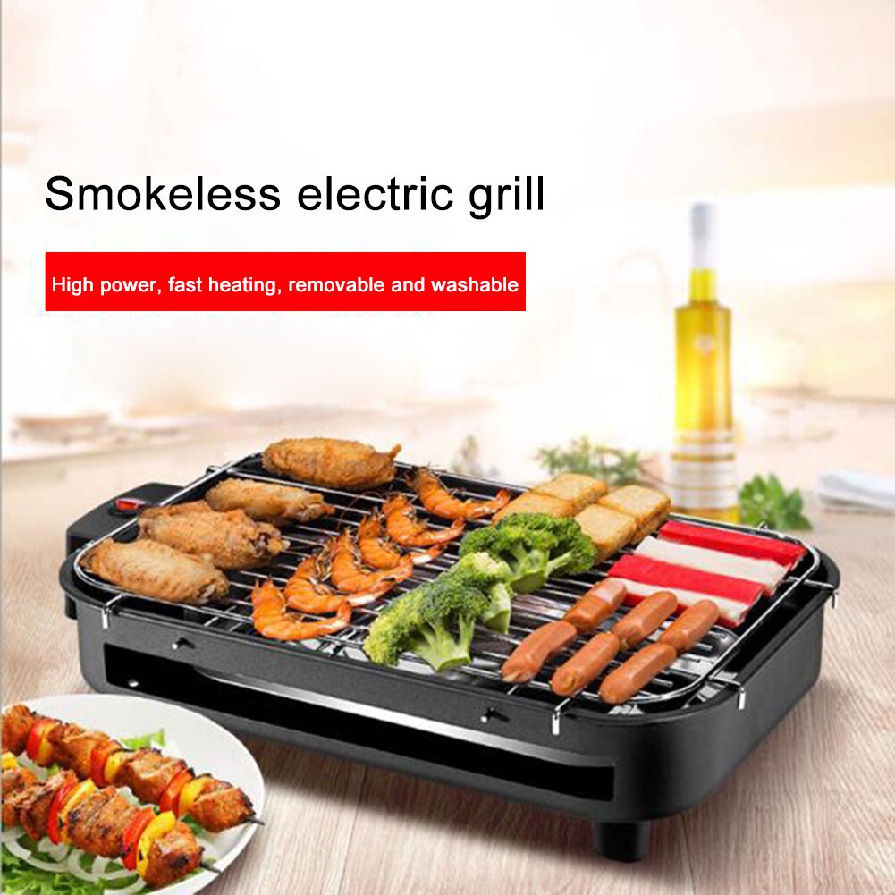 1300W Multi-funktion Haushalt Rauchfreien Elektrische grillen Ofen Backform Grill Maschine Elektrische heizplatte Teppanyaki EU