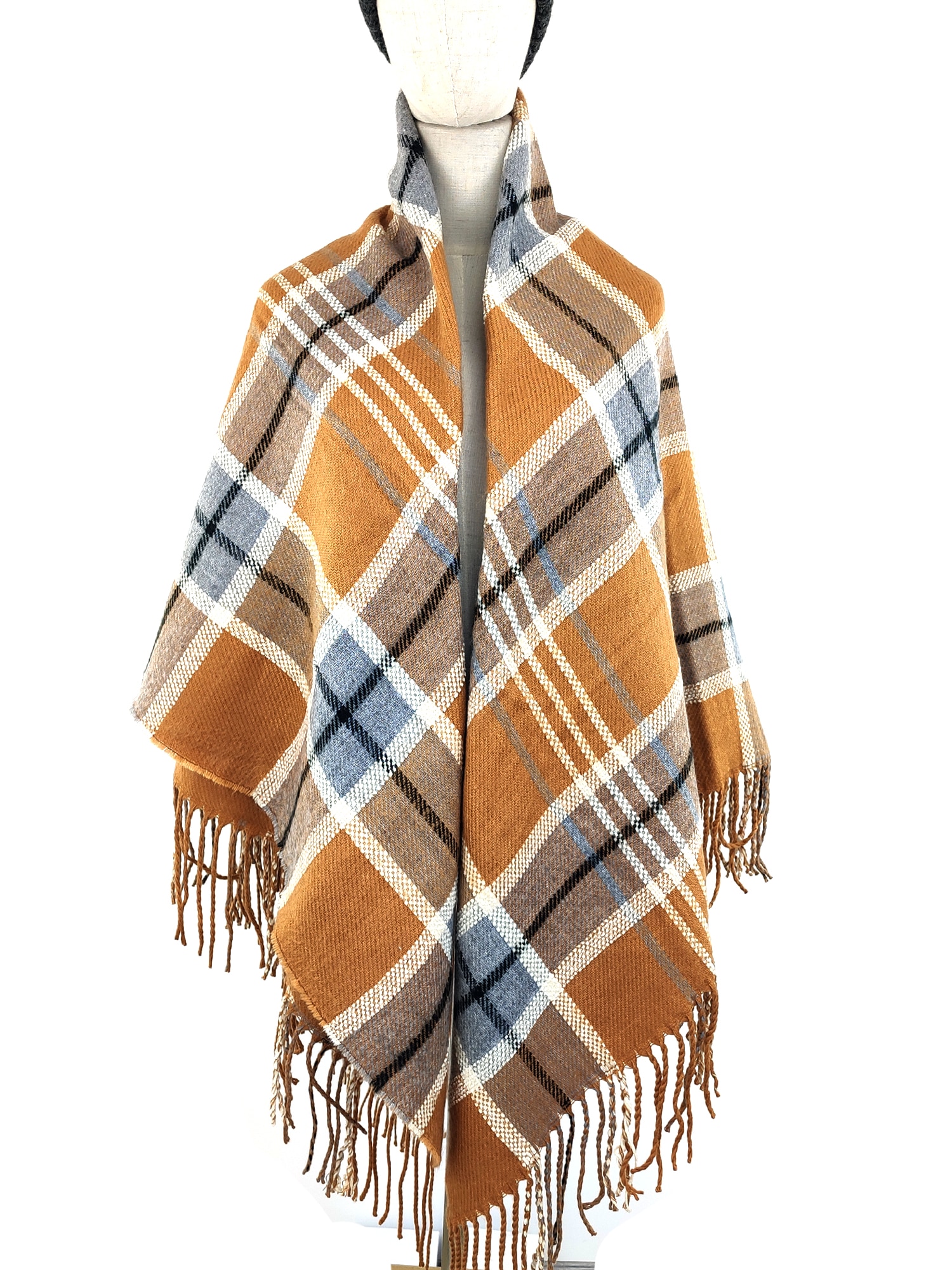 Frauen Feste Kaschmir Schals Dame Winter Verdicken Warme Weiche Pashmina Schals wickelt Weibliche Gestrickte Schal Schnalle lange schal