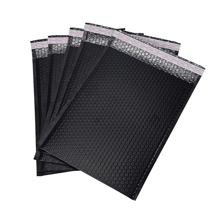 20 Stck blasiert Film Hülle Tasche Schwarz Gepolsterte Verpackung Tasche Anti-quetschen umschlag Kurier Tasche blasiert wickeln Verpackung tasche
