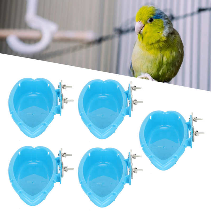Vogel Liefert 5Stck Vogel Kunststoff Schlecht Baden Badewanne Dusche Badewanne Lebensmittel Wasser Schüssel Kasten Zubringer für Papagei Vogel Liefert