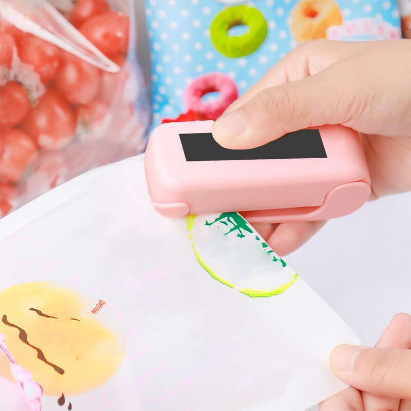 Tragbare Mini Wärme Abdichtung Maschine Versiegelung Haushalt Kunststoff Snacks Tasche Clip Küche Lager Siegel Paket Mini Spielereien ^ 1